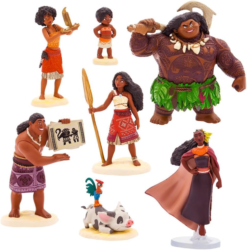 Disney Store Juego Oficial de Figuras de Moana 2 \u2013 7 Figuras d...