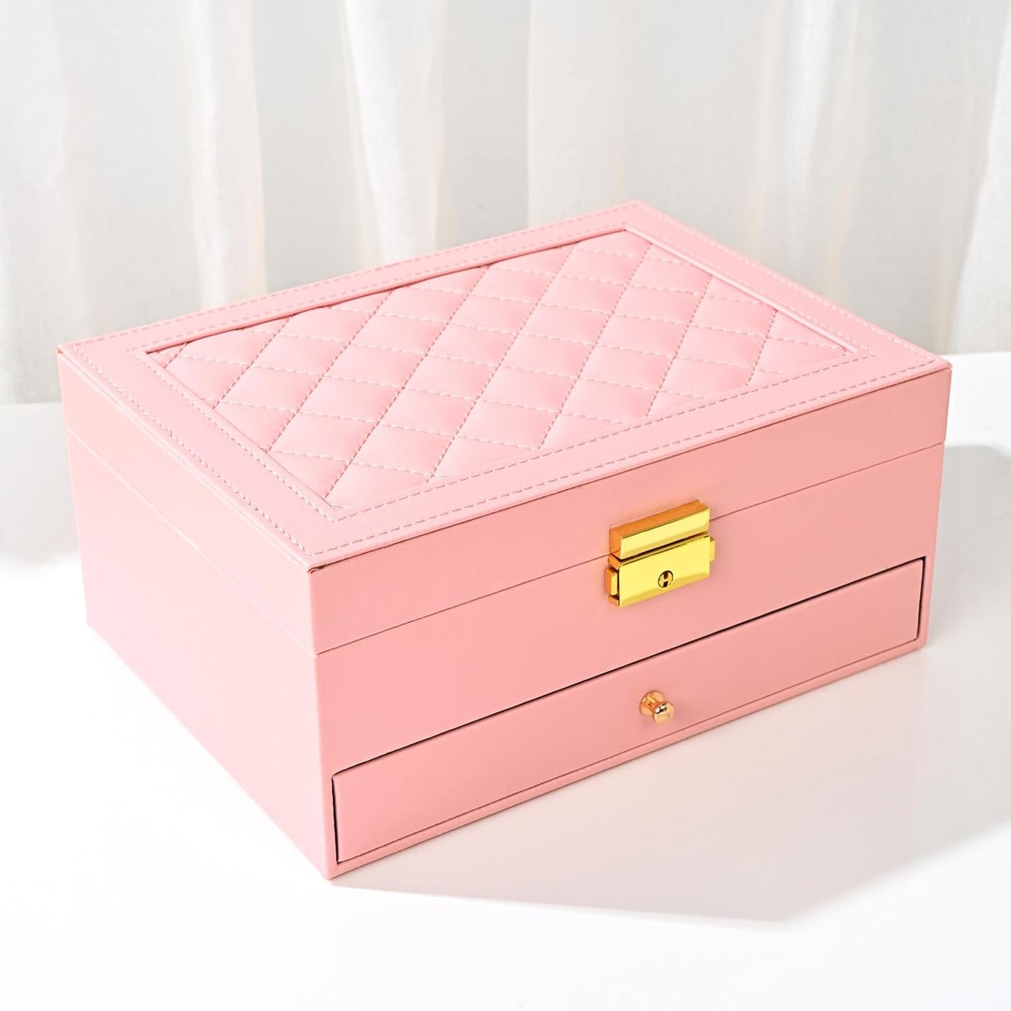 GUOER Caja organizadora de joyas para mujer, organizador de joyas g...