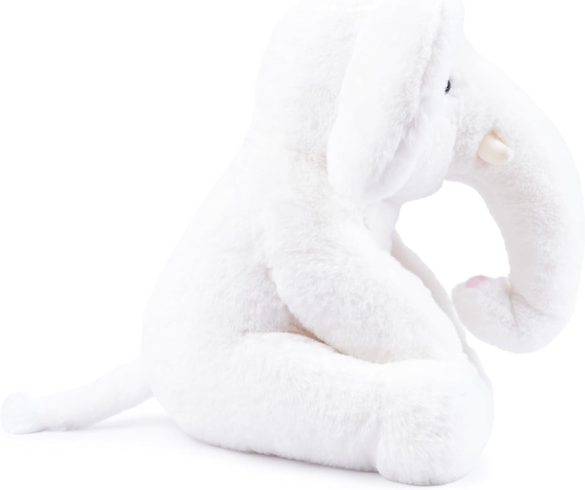 WEIGEDU Juguetes de peluche de elefante blanco, 13 pulgadas | Jugue...