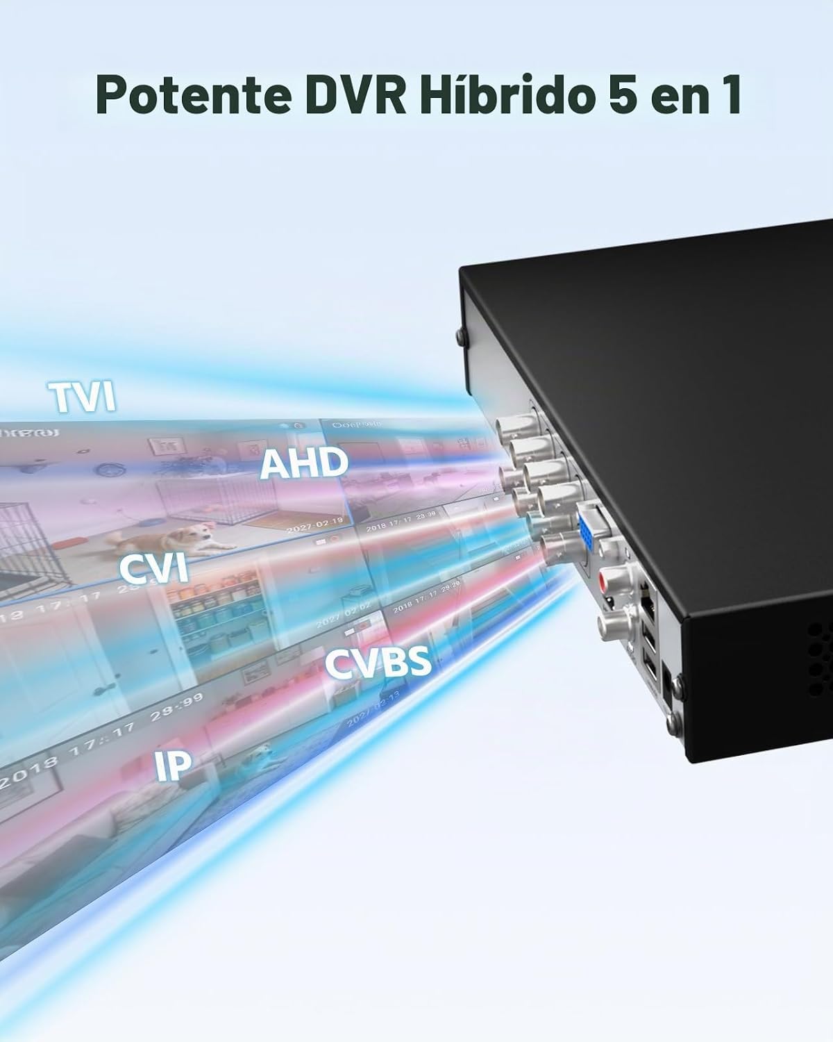 ANNKE DVR Lite de 8 canales 3K para cámara de seguridad, disco duro...
