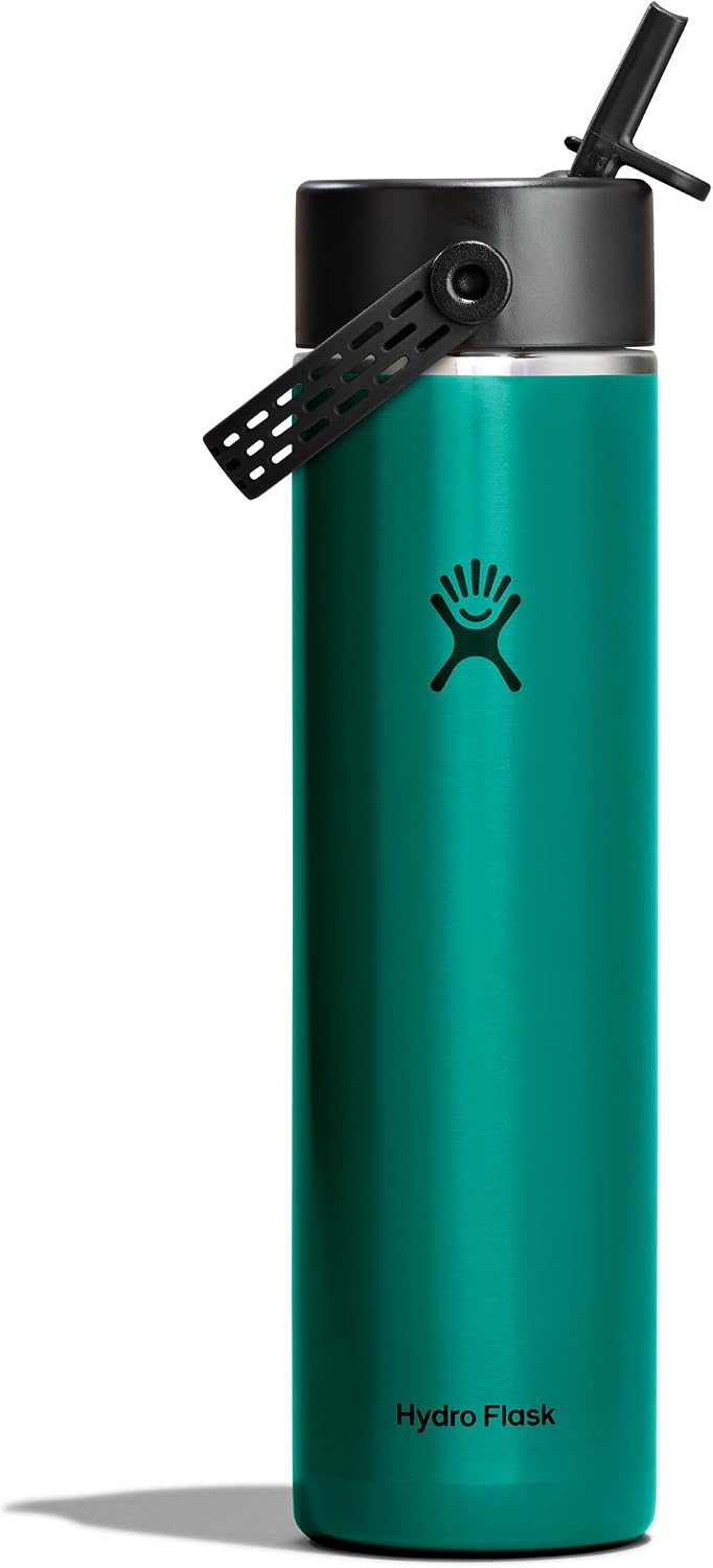 Hydro Flask Tapa de popote ancha y ligera de 32 onzas, botella de a...