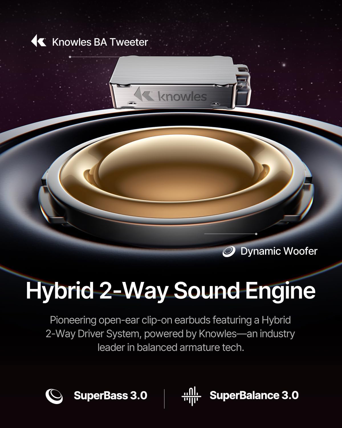 Baseus Inspire XC1 - Auriculares abiertos con clip, sonido de Bose,...