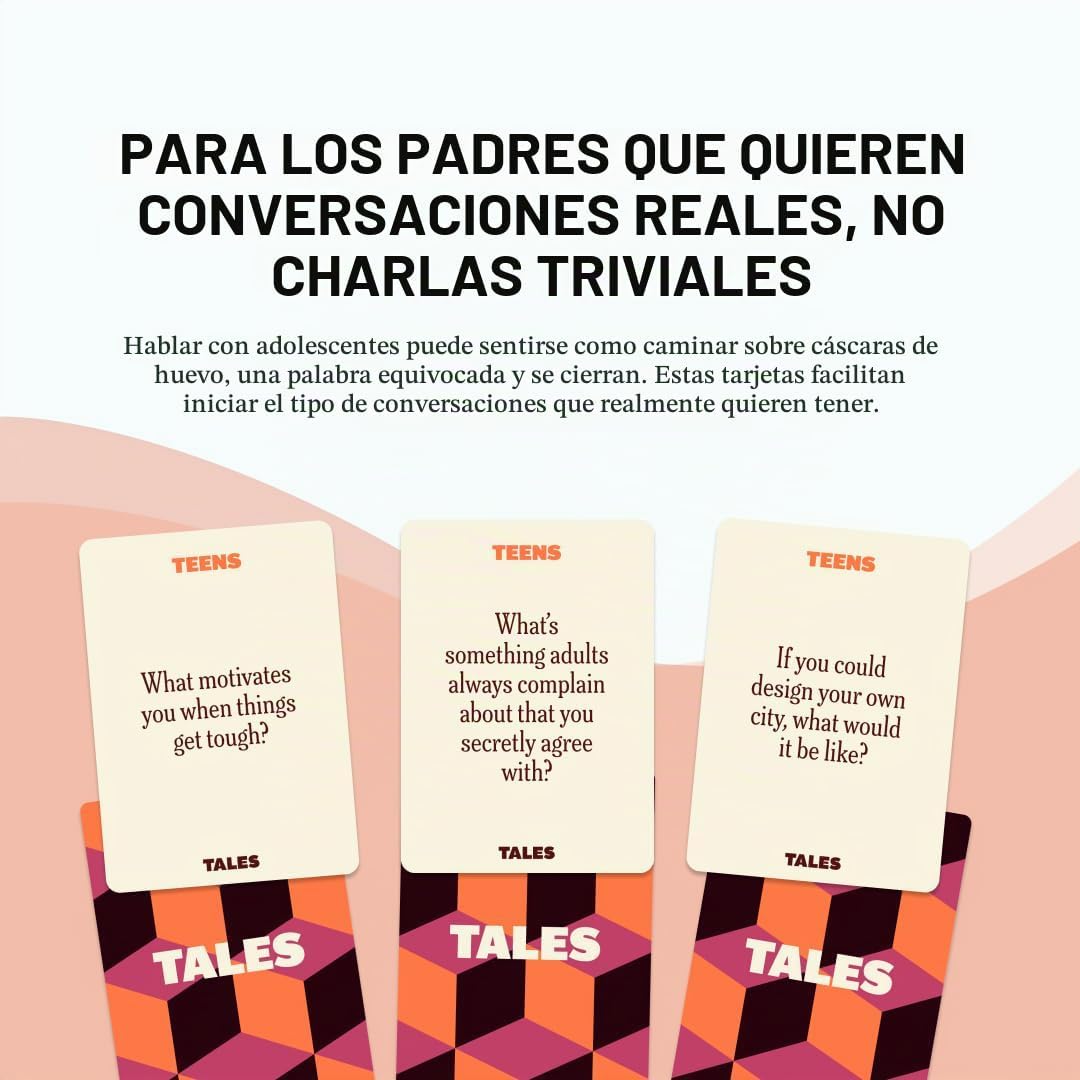 TALES 150 tarjetas de conversación, edición para adolescentes, jueg...