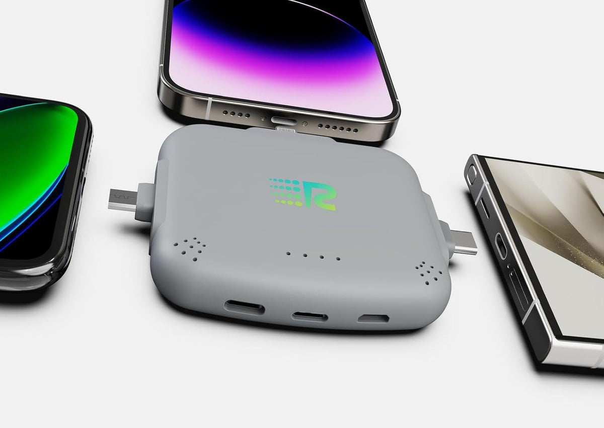 Rush Charge Universe Mini Power Bank Cargador portátil Lightning US...