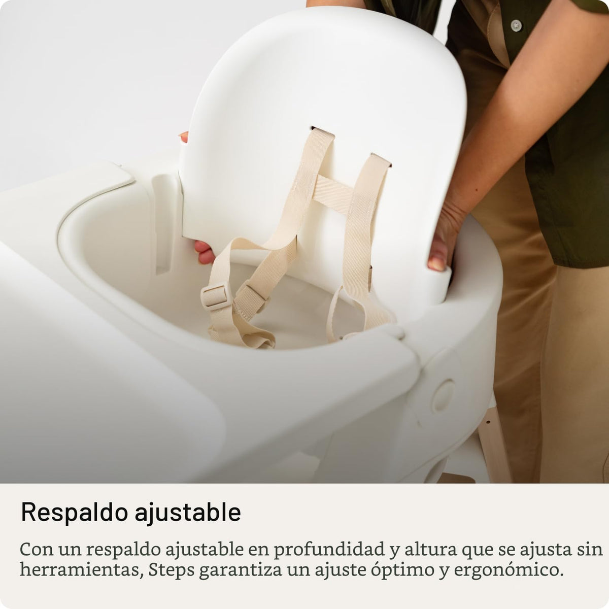 Stokke Steps - Silla alta para bebés y niños, color negro y marrón...