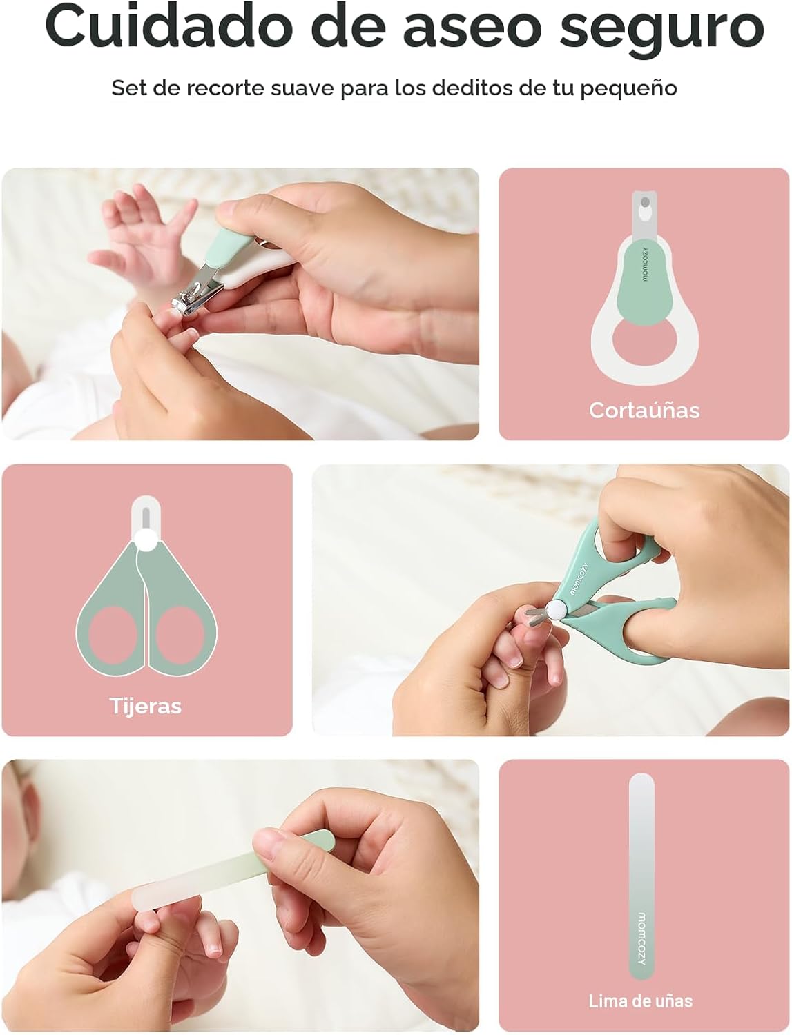 Momcozy Kit Básico para Bebé, Baby Shower y Registro Esencial Kit p...