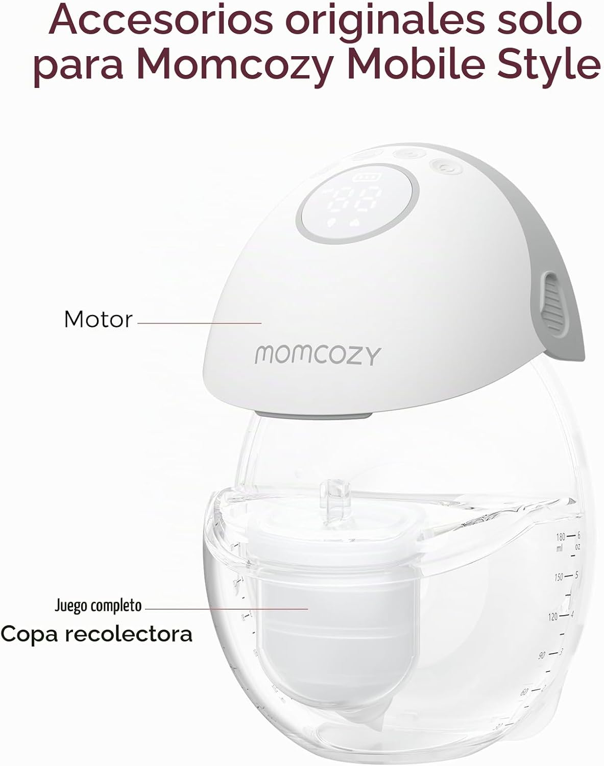 Momcozy Piezas de repuesto para extractor de leche M6, juego comple...