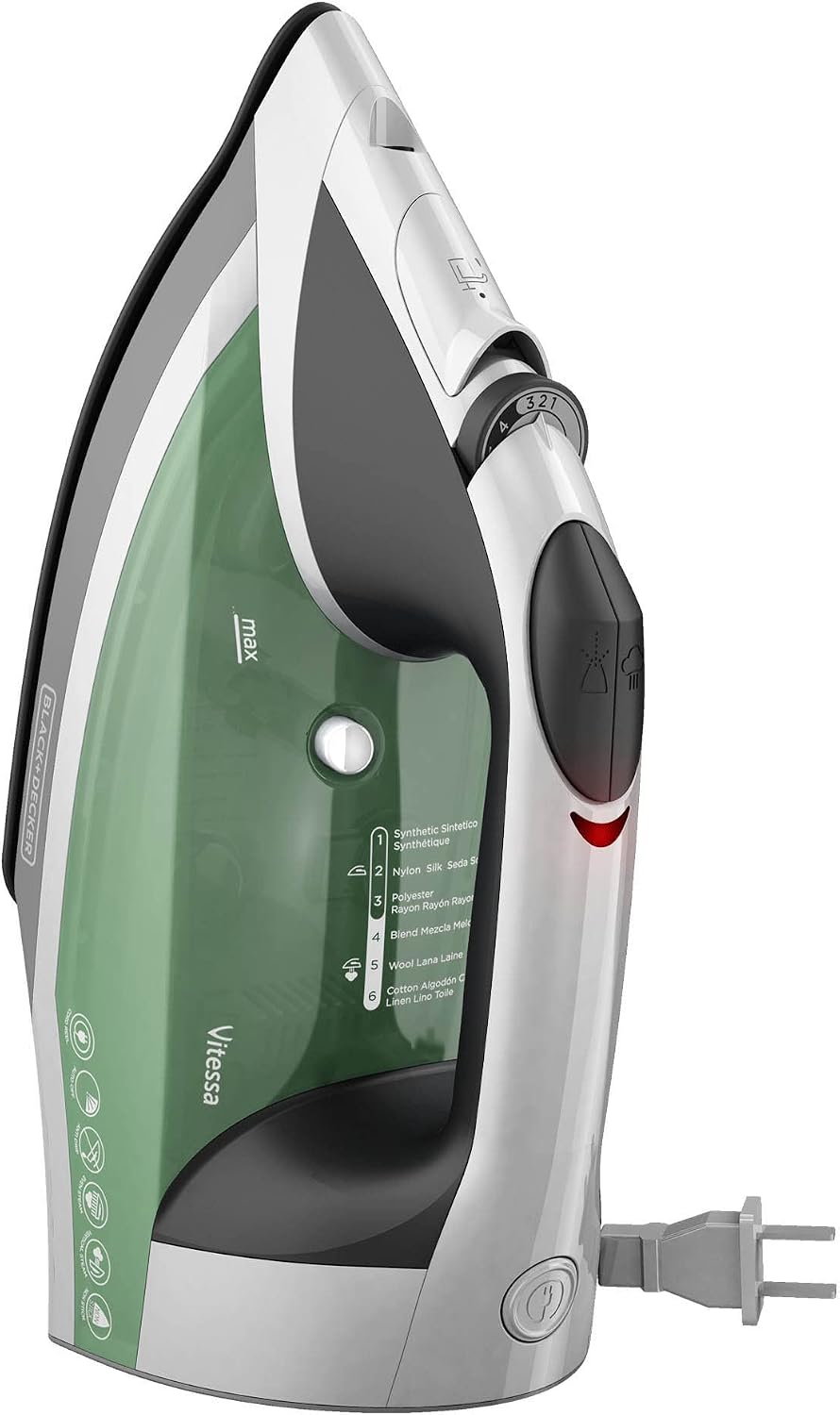 BLACK+DECKER Vitessa - Plancha de vapor avanzada, ICR2020, suela an...