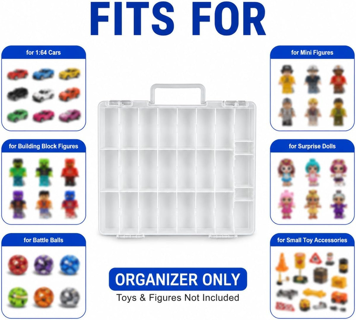 Estuche organizador de almacenamiento de juguetes compatible con Ho...