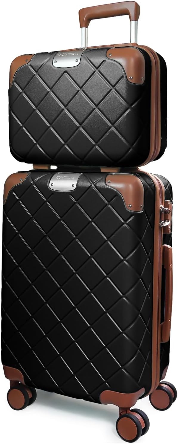 Voytra Juego de equipaje ABS Hardside maleta ligera con 8 ruedas gi...