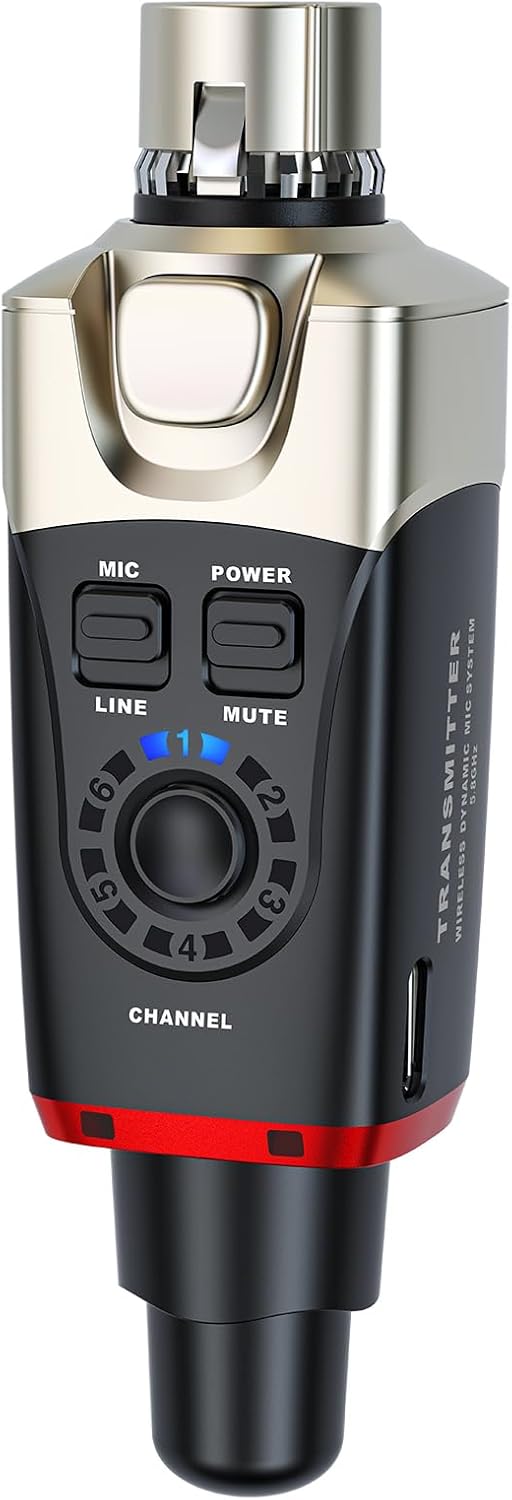 Xvive U35 Sistema de Micrófono Inalámbrico Transmisor 5.8GHz Transm...