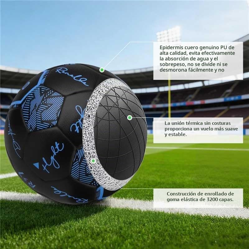 Balón de fútbol sin costuras tamaño 4\/5, termoadherido para entren...