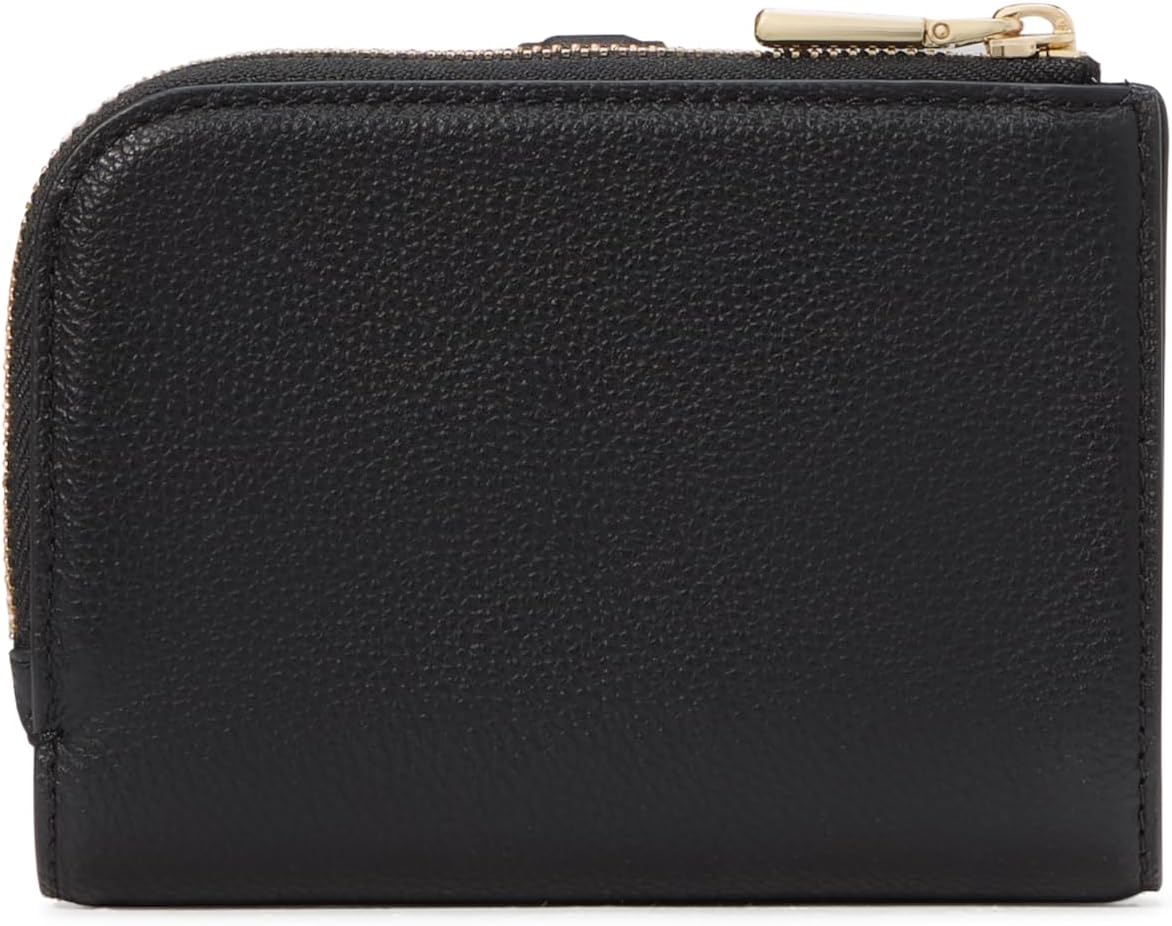 kate spade new york Cartera pequeña compacta de cuero con guijarros...