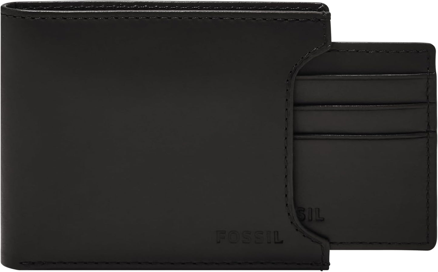 Fossil Cartera de cuero plegable deslizante 2 en 1 con funda extraí...