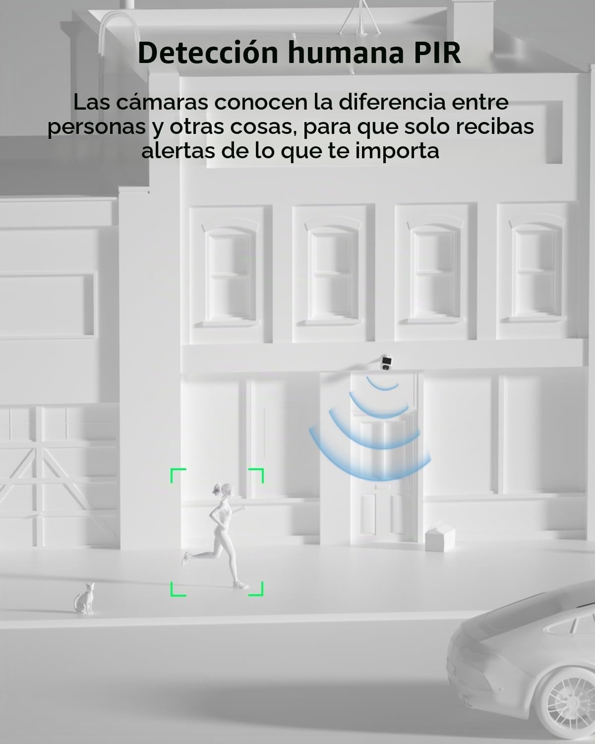 ANRAN Cámara de seguridad solar de 5 MP para exteriores, cámara ina...
