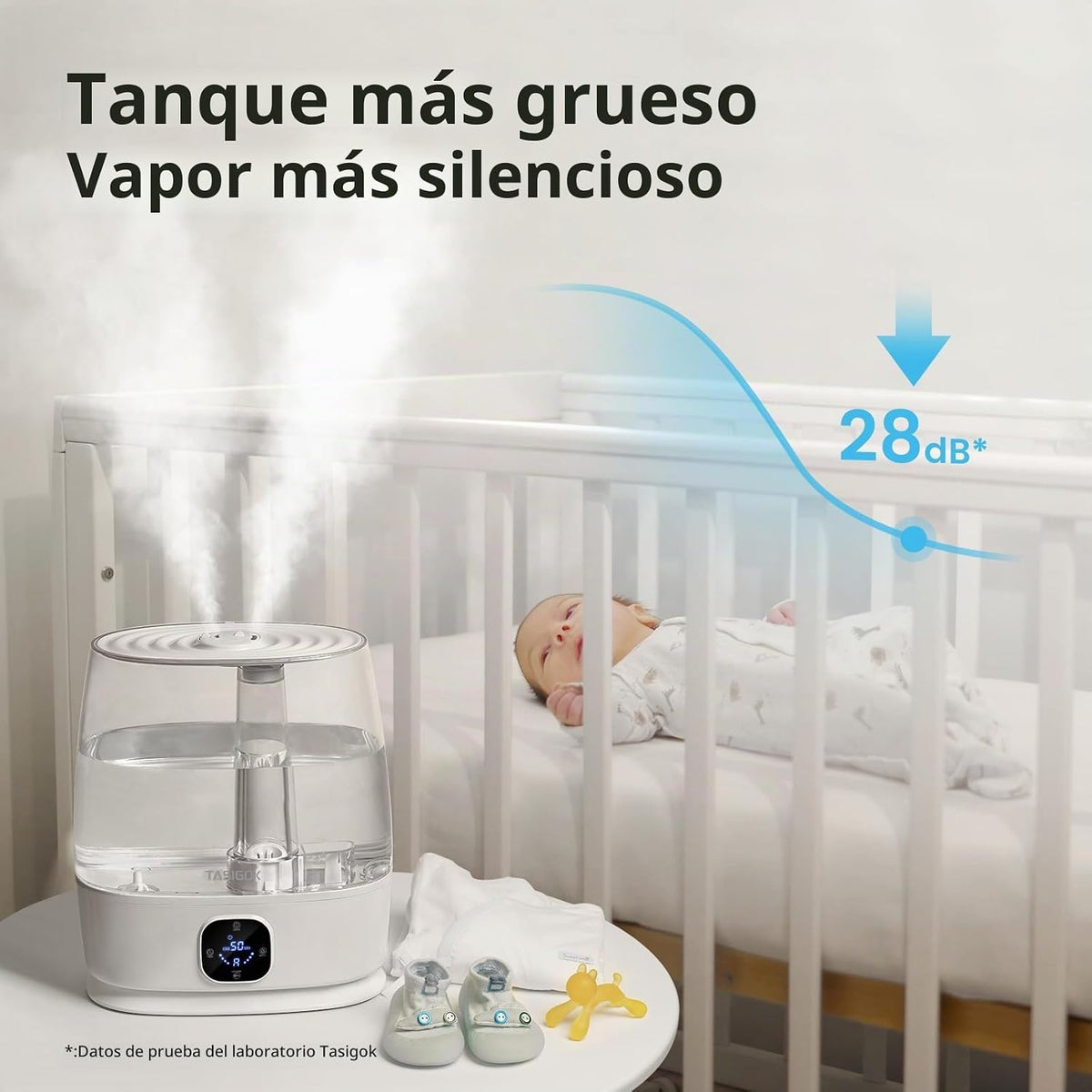 TASIGOK Humidificadores para dormitorio y hogar, humidificador de a...