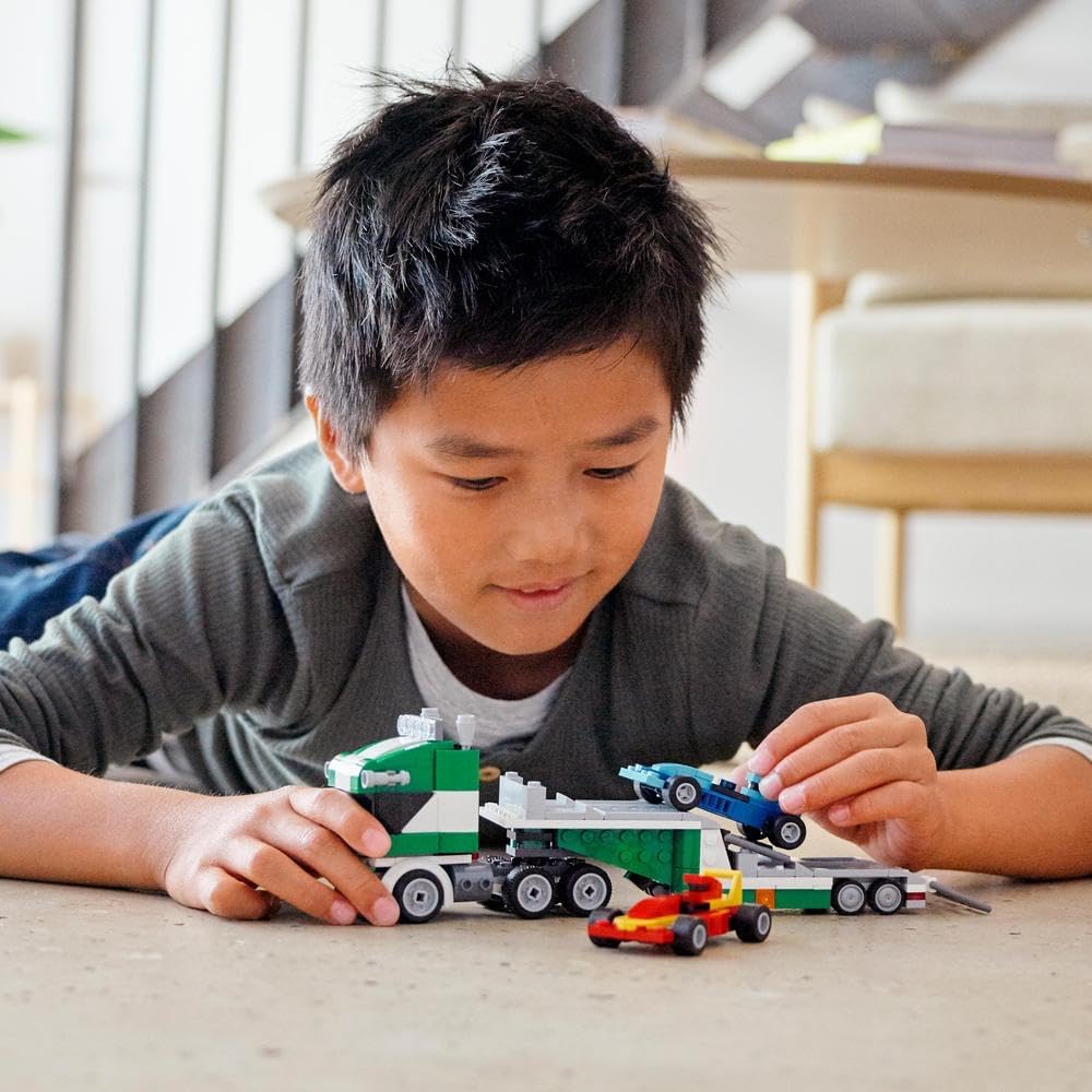 LEGO 31113 Creator 3 en 1 - Transportador de autos de carreras con...