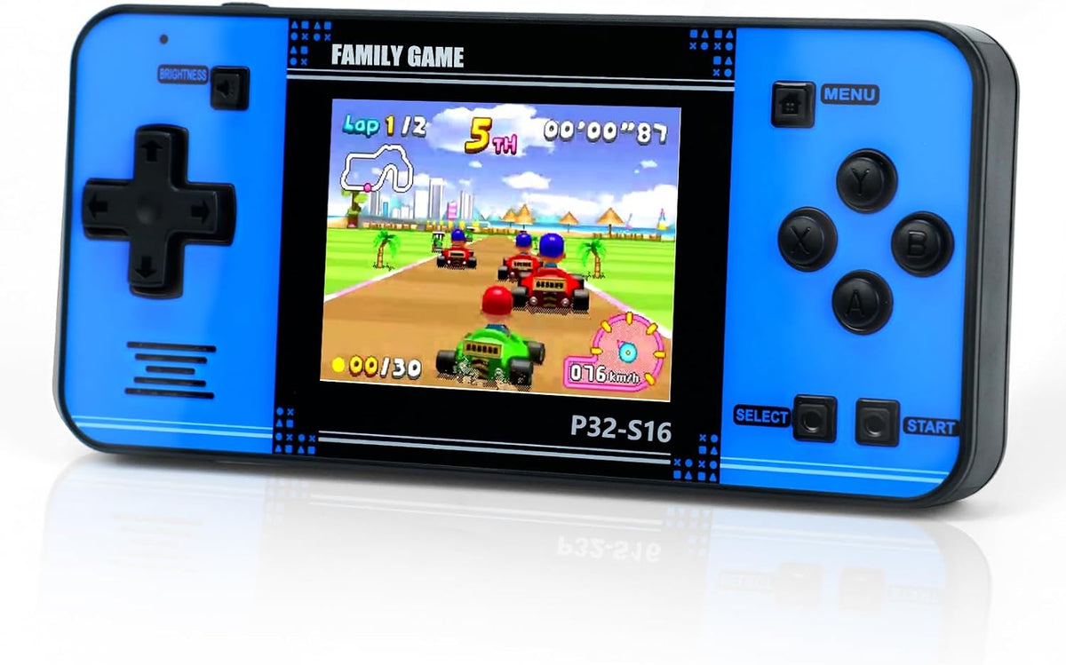 Juego de mano para niños, videojuegos integrados de 220 bits de 32...