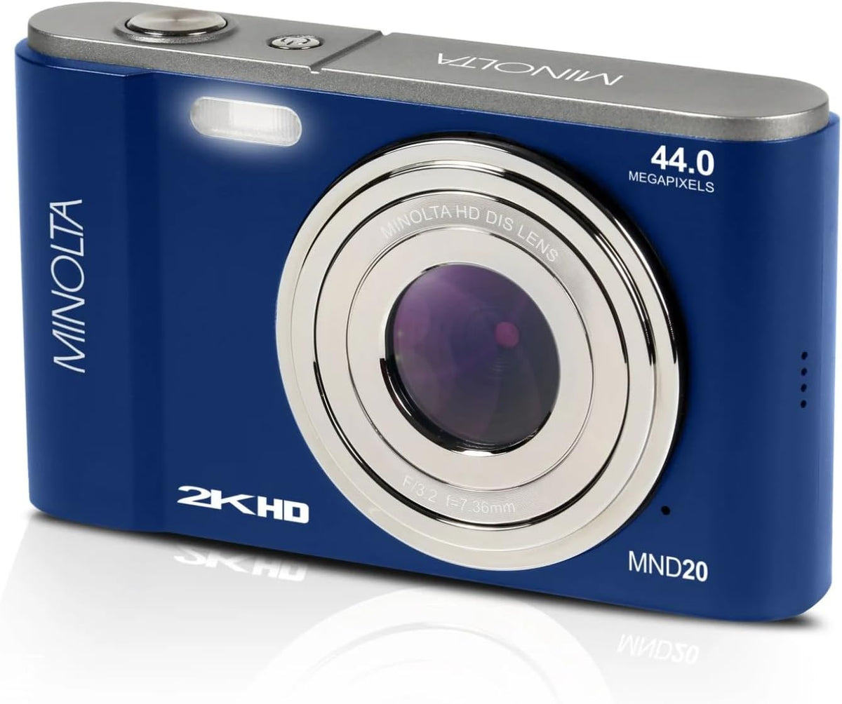 Minolta Minolta MND20 44 MP 2.7K Cámara digital Ultra HD (azul) | E...