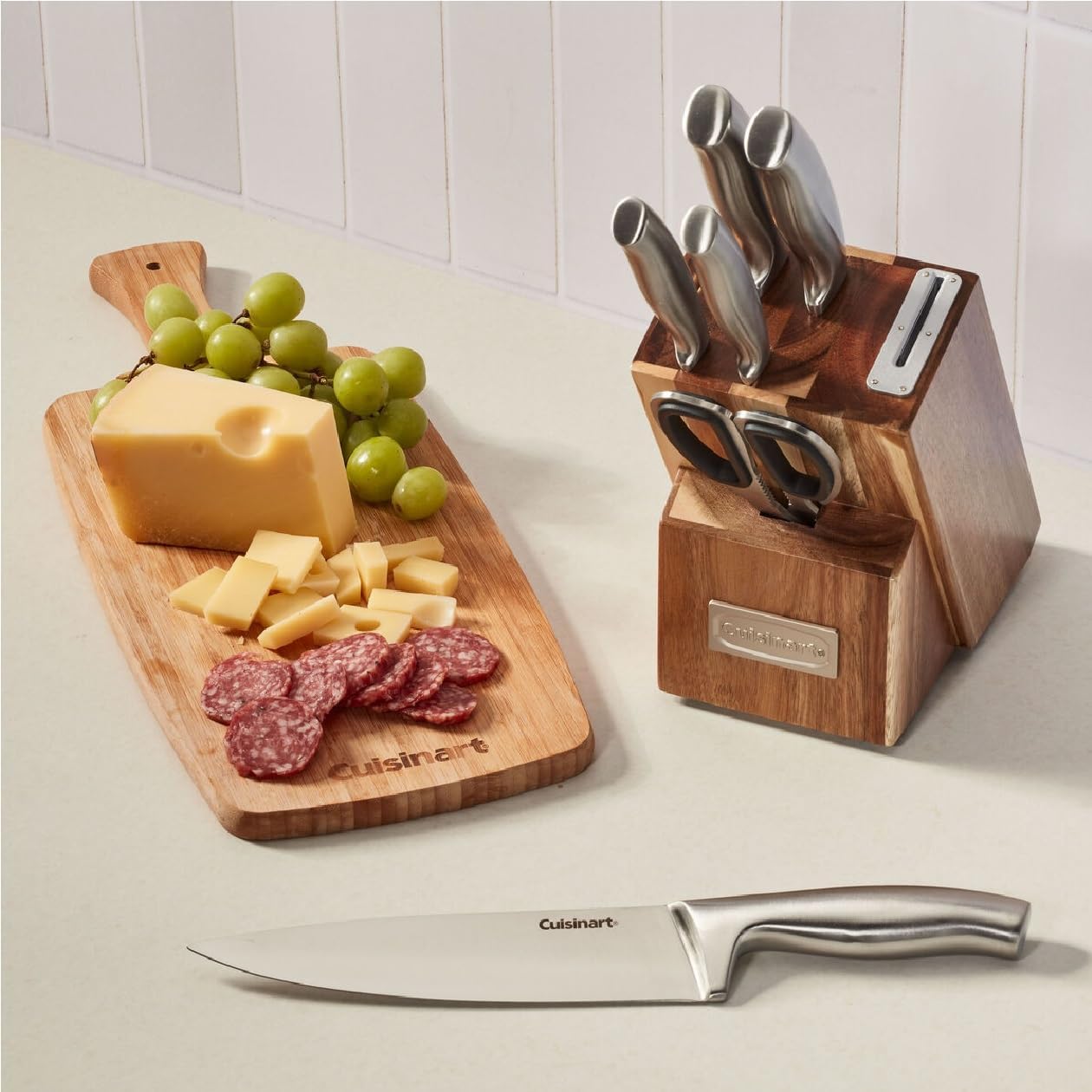 Cuisinart Juego de Cuchillos Esenciales de Acero Inoxidable de 7 Pi...
