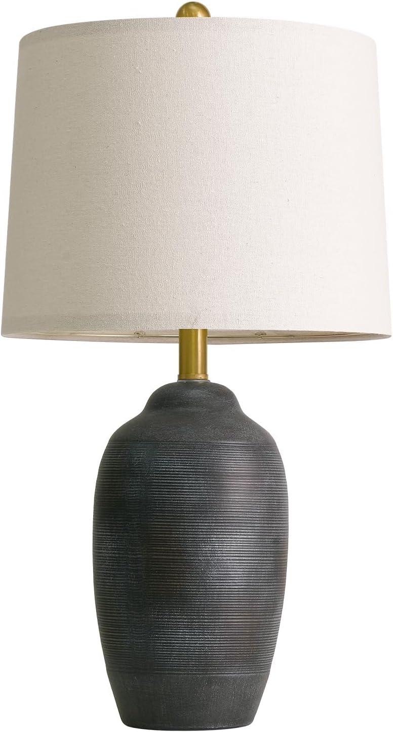 USumkky Lámpara de mesa vintage de cerámica de 24.5 pulgadas, lámpa...