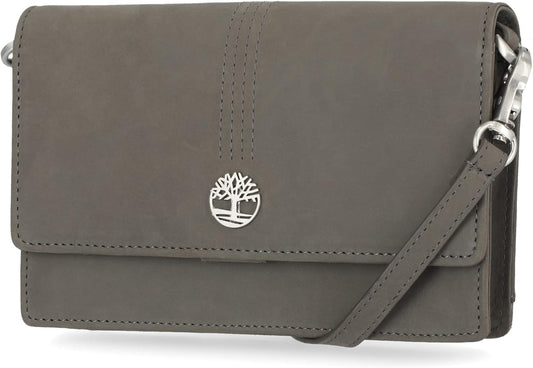 Timberland - Bolso cruzado de cuero RFID con billetera, Tamaño único