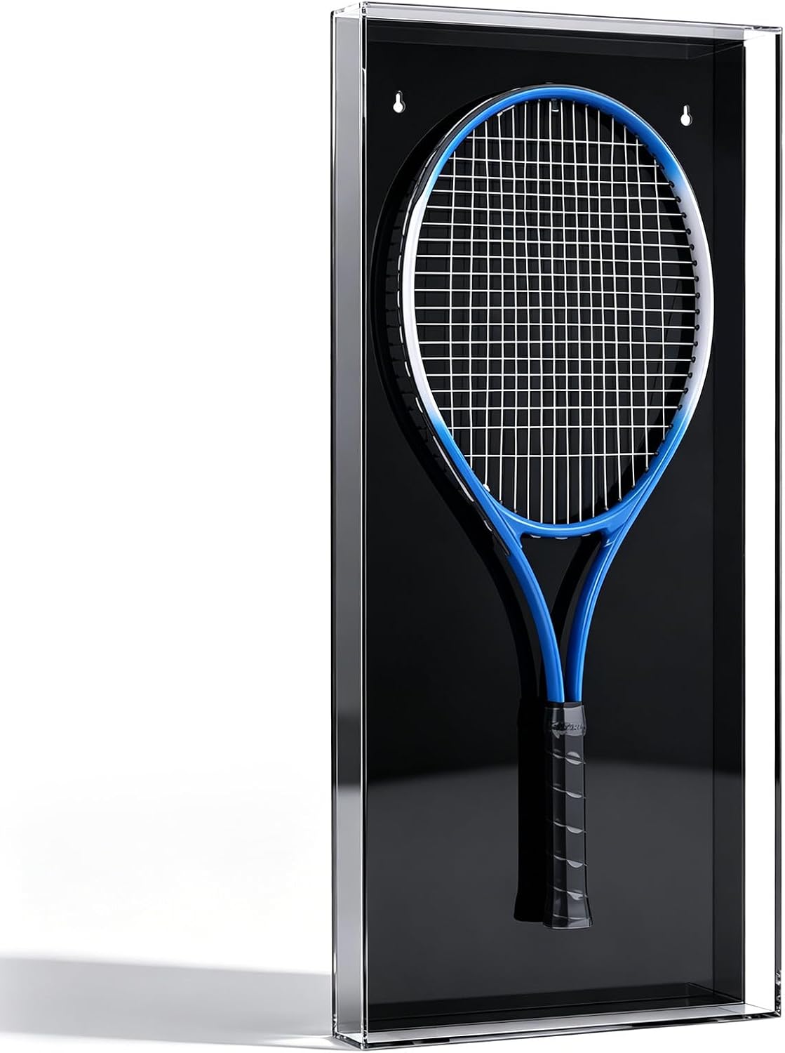 Wesiti Raqueta de tenis acrílica transparente negra para montaje en...