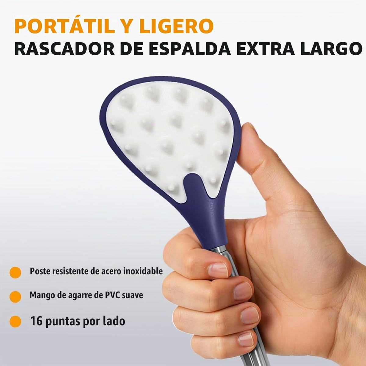 iunxkmi Rascador de espalda para adultos, alivia la picazón en la e...