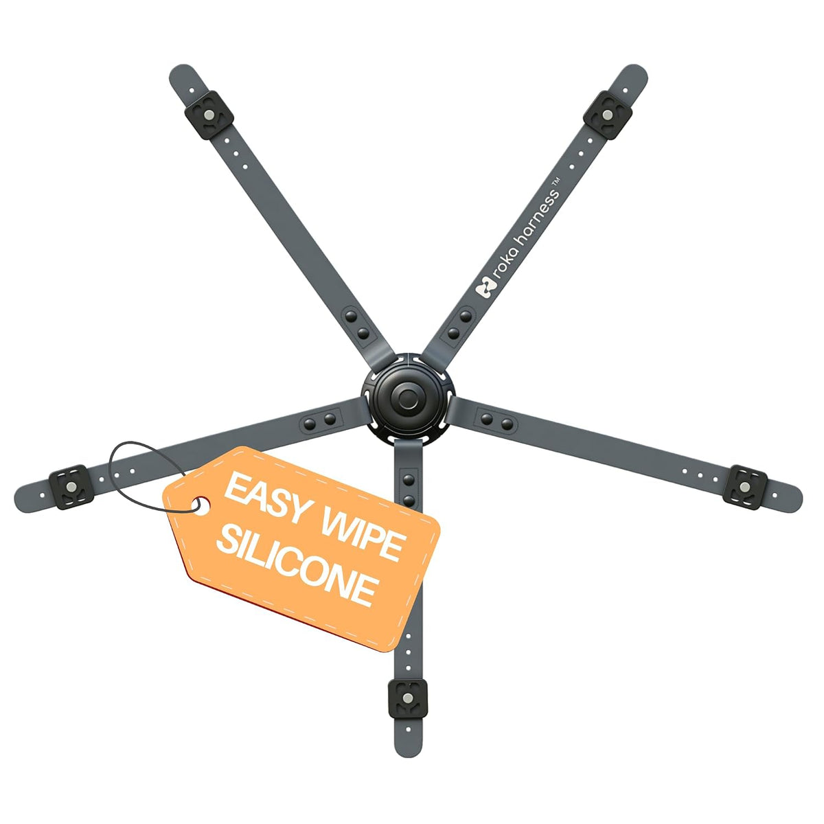 ROKA HARNESS Arnés de silicona para silla alta de 5 puntos, se limp...