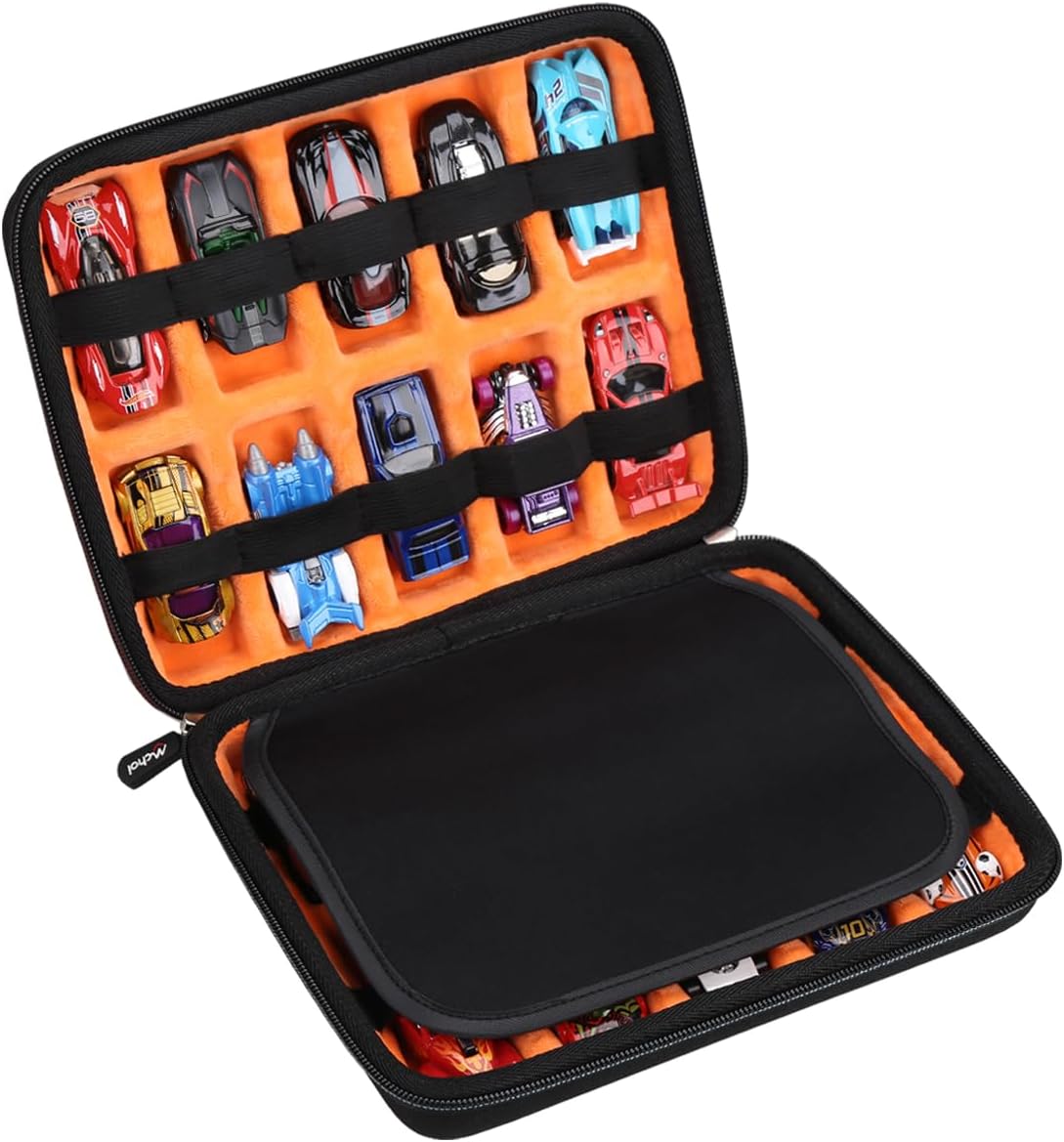 Mchoi Hot Wheels Estuche de almacenamiento para 20 autos, organizad...