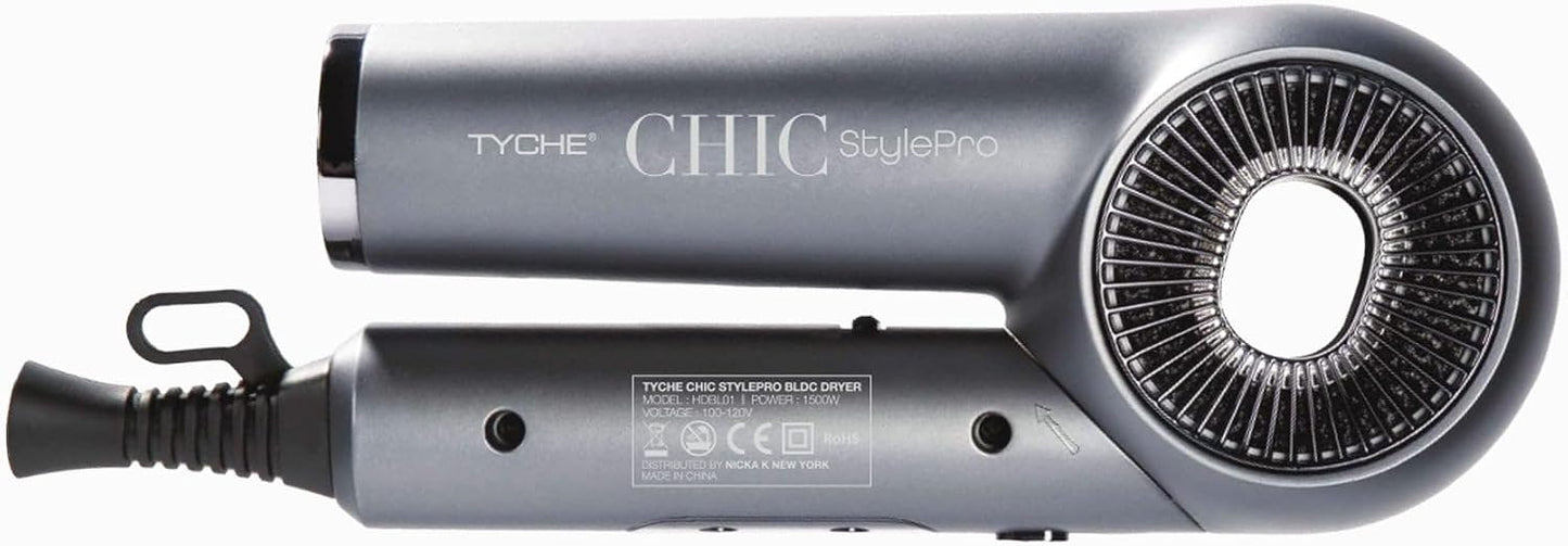 Tyche by Nicka K New York, Chic Style Pro BLDC Secador de pelo, 110...