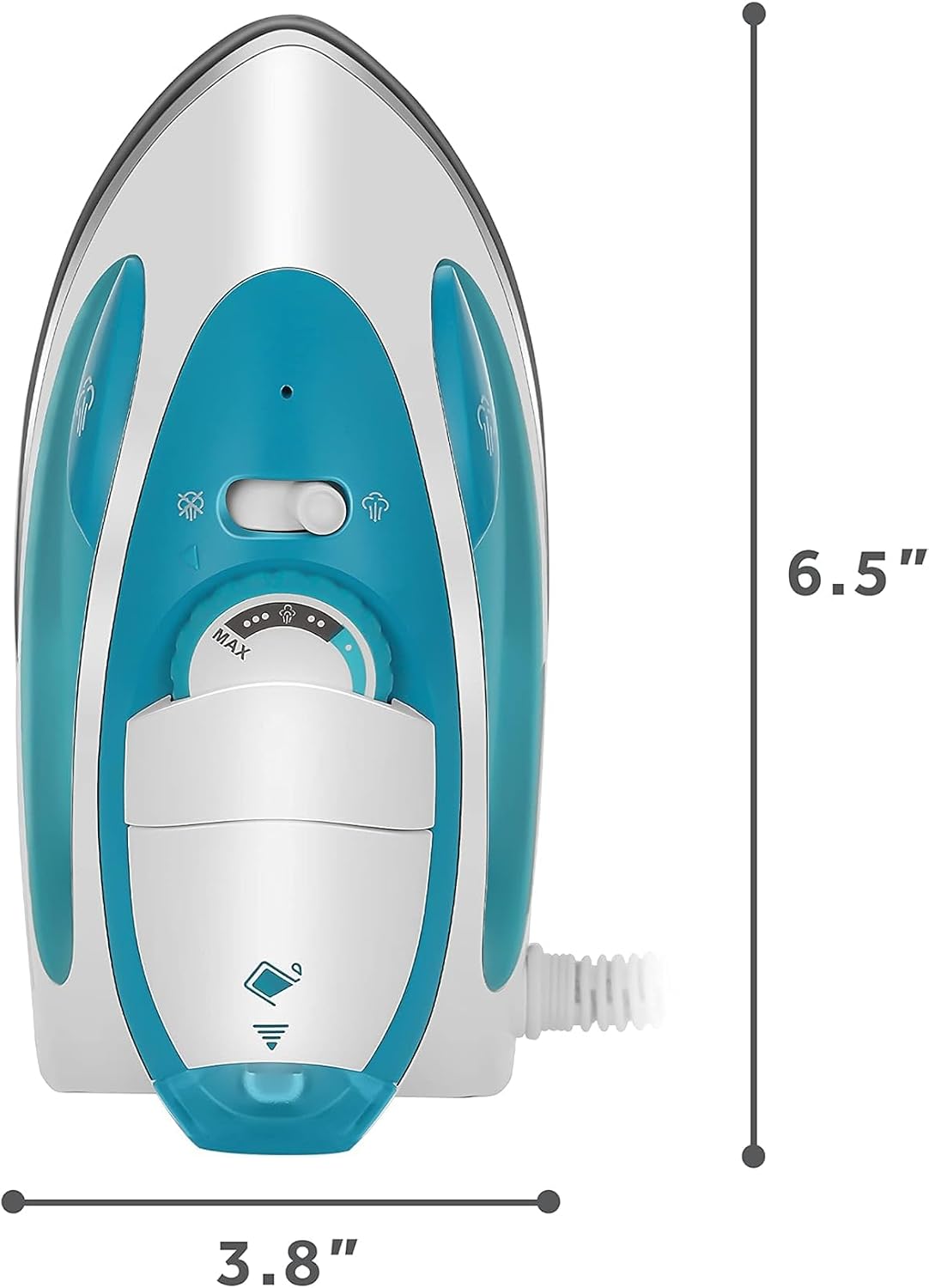 Sunbeam Plancha de vapor de viaje, 1080 vatios, voltaje dual 120\/2...