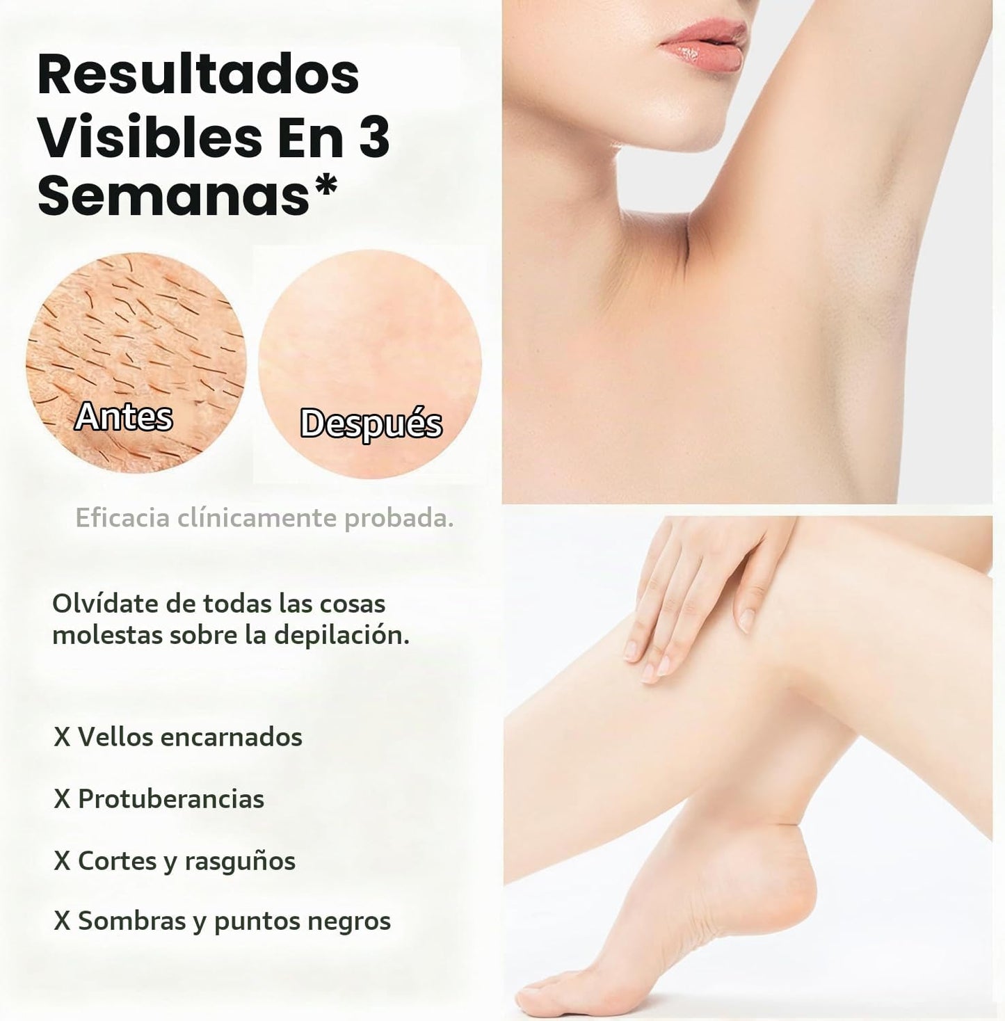 Dispositivo de depilación láser IPL para mujeres y hombres, reducci...