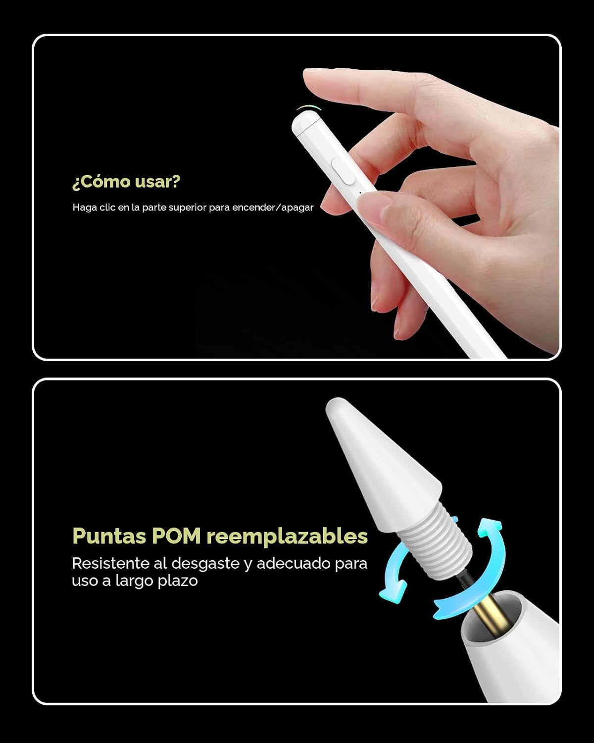 MoKo Pencil para iPad (A16) 11.ª 10.ª generación, lápiz óptico para...