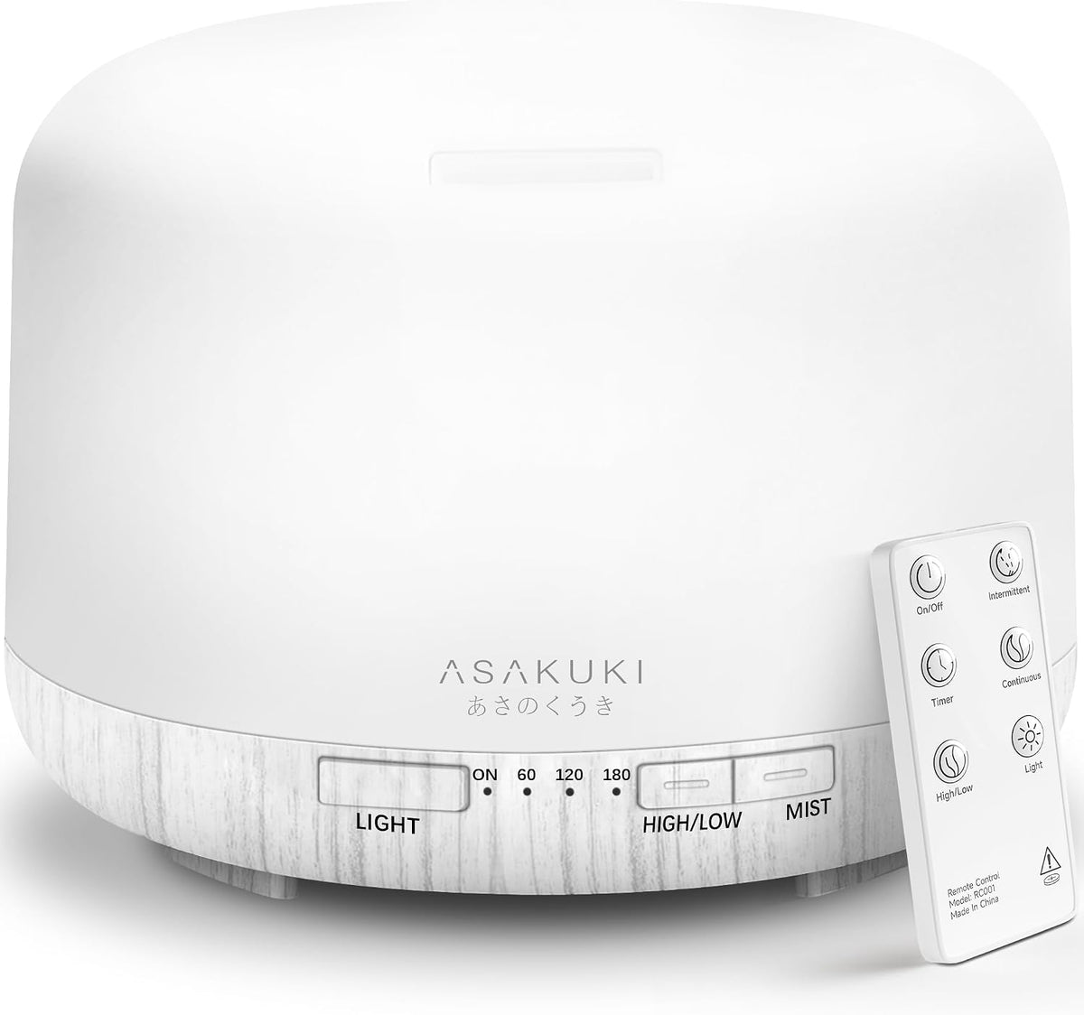 ASAKUKI Difusor de aceites esenciales premium de 500 ml con control...