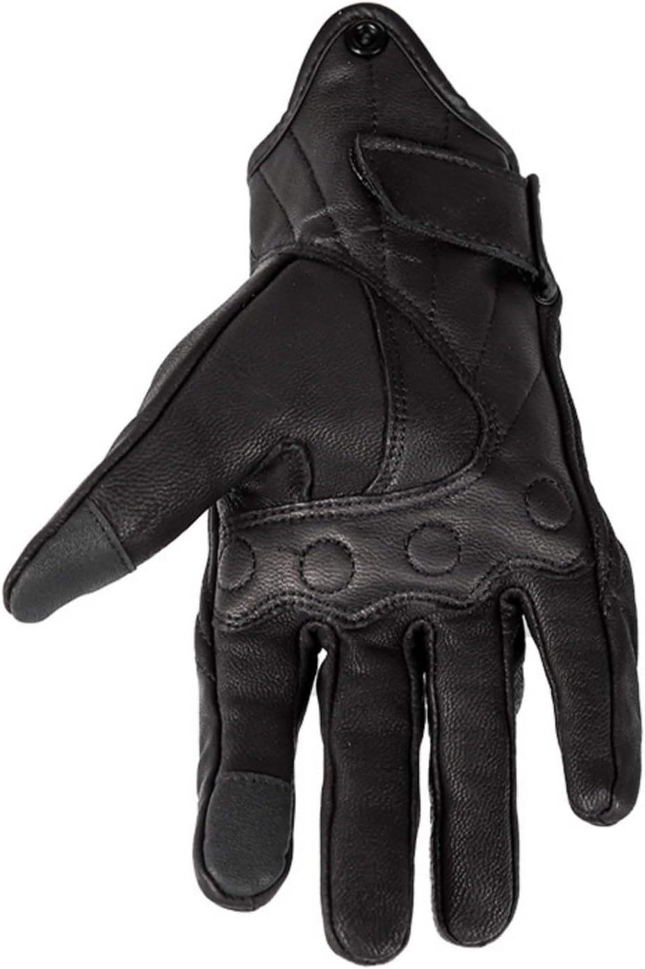 shamofeng Guantes de cuero para motocicleta con pantalla táctil de...