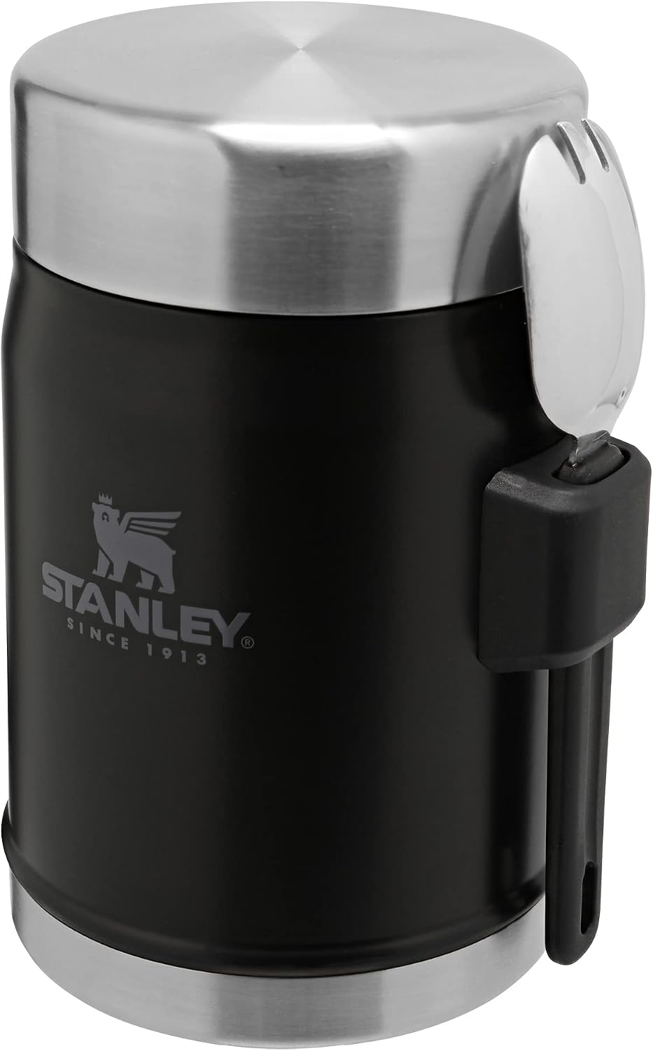 STANLEY 1913 Classic Food Jar With Spork 0.4L - Black | Keeps Cold...