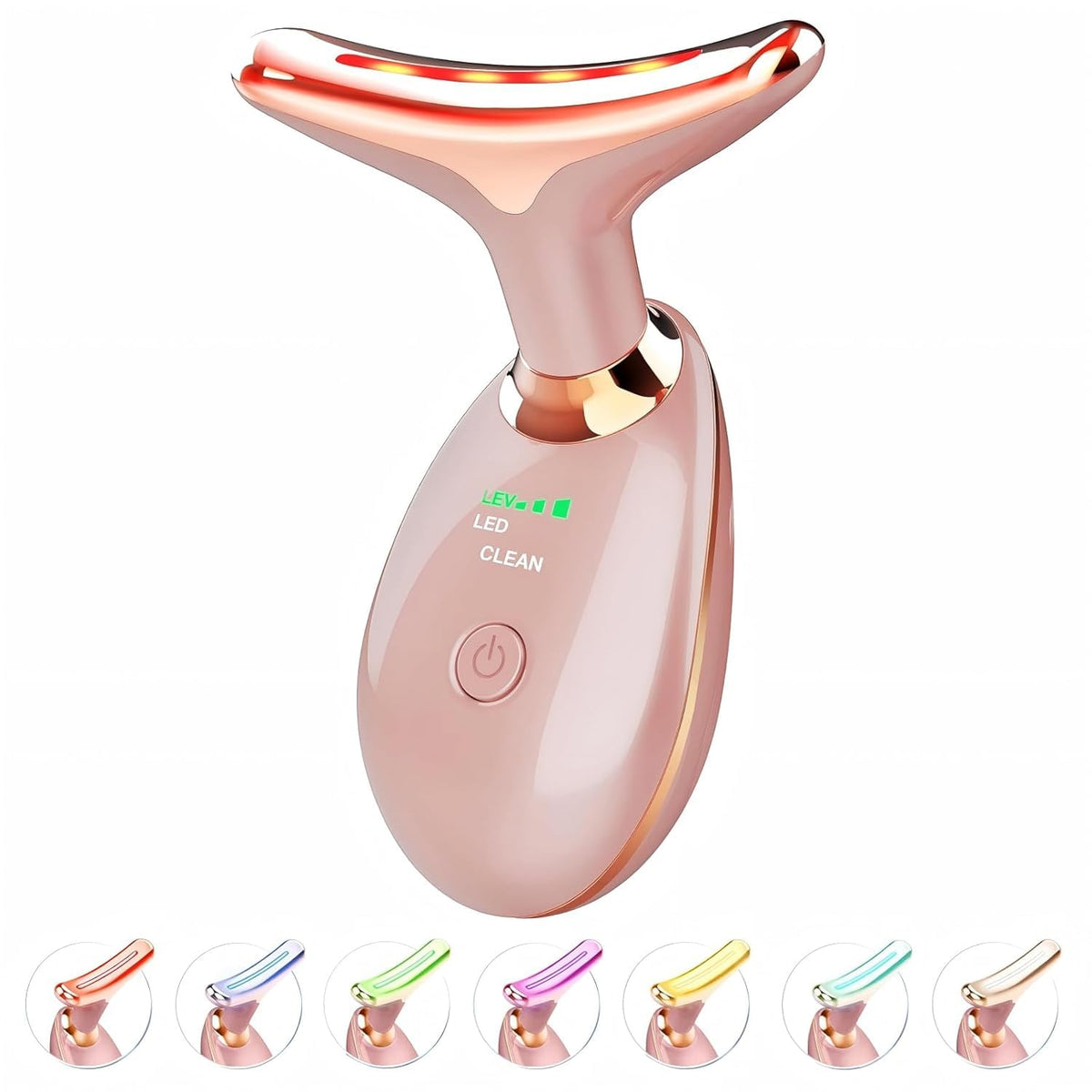 Jobazok Terapia de luz roja para cara y cuello, herramienta de masa...