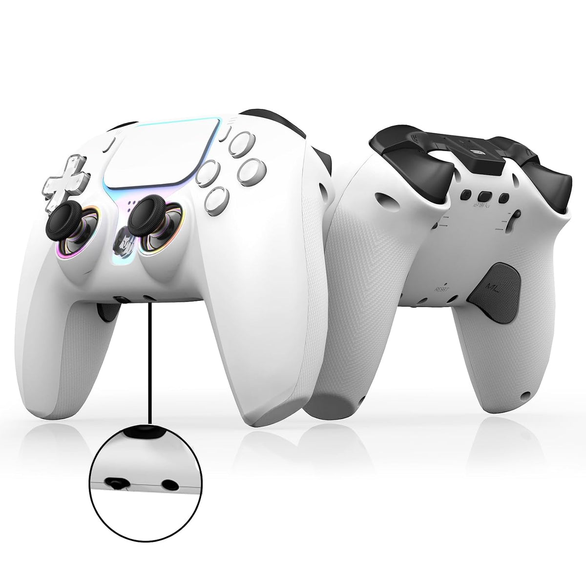 Controlador inalámbrico NBCP para PS5\/Pro\/Slim\/PC, joystick y di...