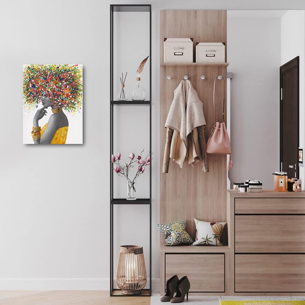 Arte de pared afroamericano, pinturas artísticas negras para pared,...