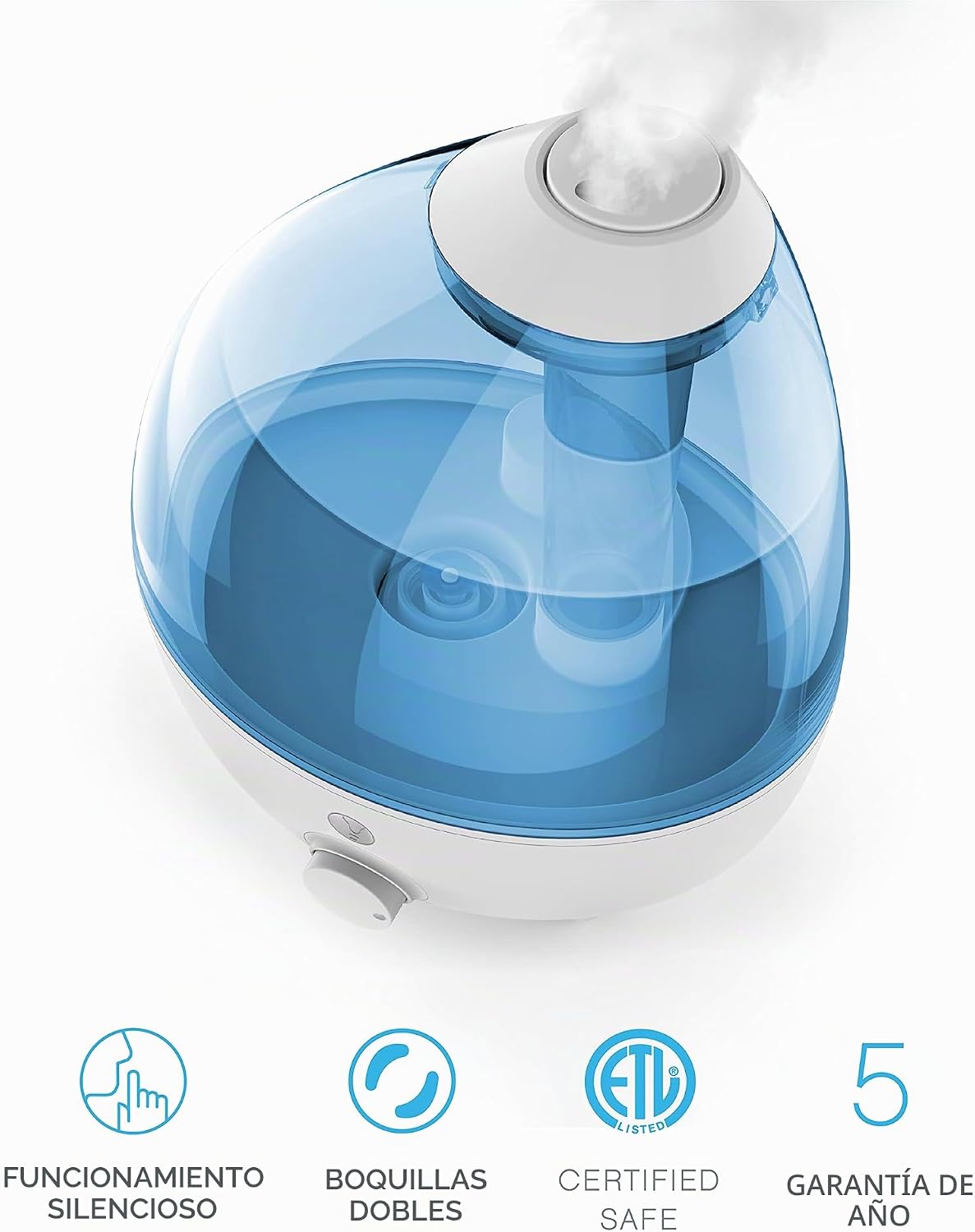 mistaire XL ultrasónico Cool Mist humidificador para grandes habita...
