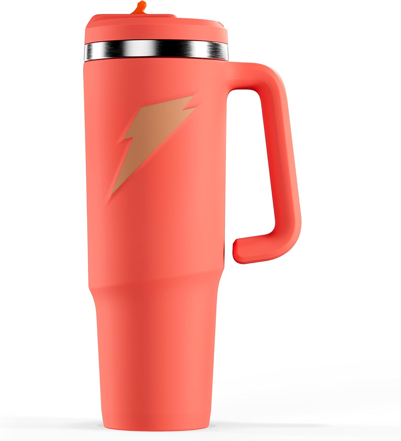 Botella de acero inoxidable Gatorade Crossover, color blanco, con a...