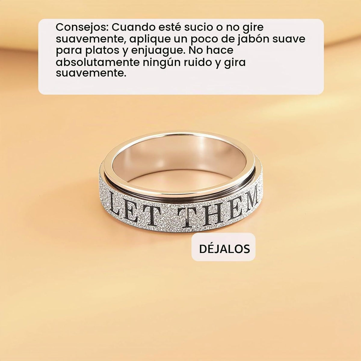 Anillos de ansiedad para adultos OreilleStar: Spinner lindo para mu...
