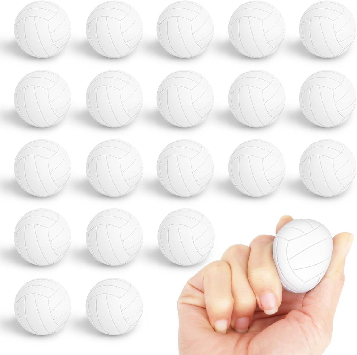 Bolas antiestrés de mini voleibol Hxezoc 20 paquetes de espuma de v...