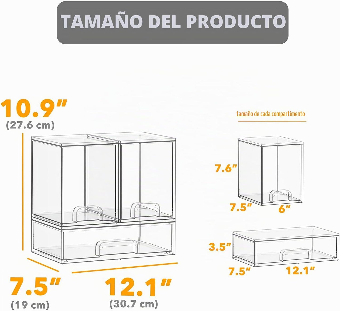 SpaceAid Organizador de almacenamiento de botellas para bebé, conte...