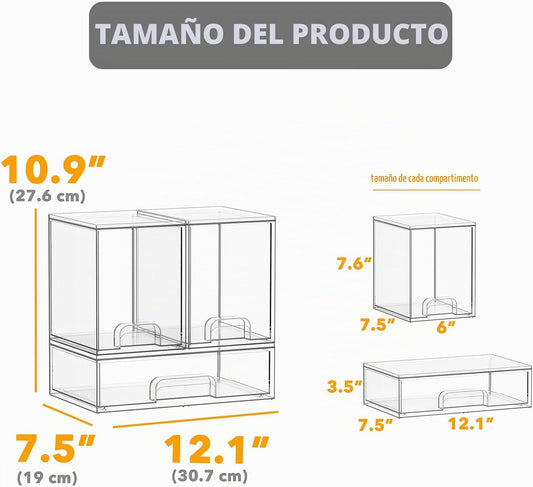 SpaceAid Organizador de almacenamiento de botellas para bebé, conte...