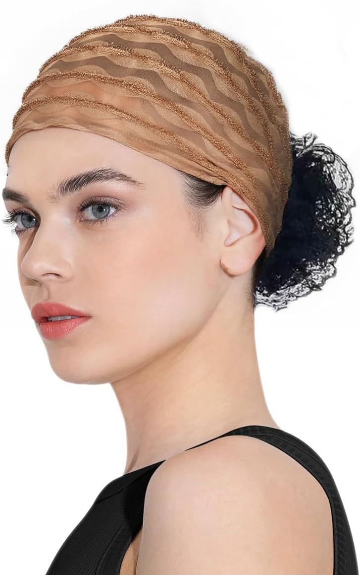 Pemilosci Paquete de 2 gorros de encaje para la cabeza, gorro de ma...