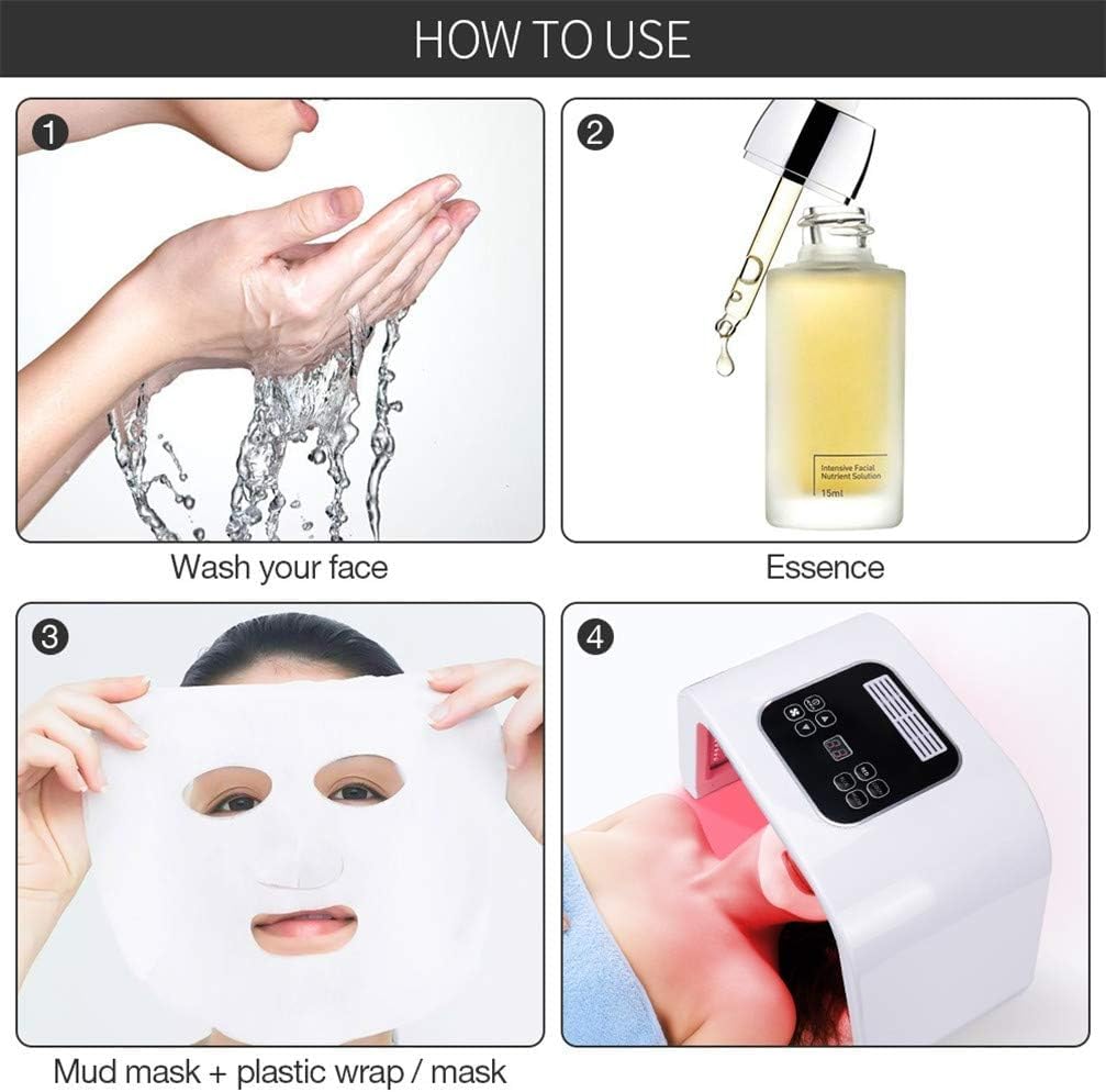 Lámpara facial de 7 colores, máquina de la máscara facial del color...