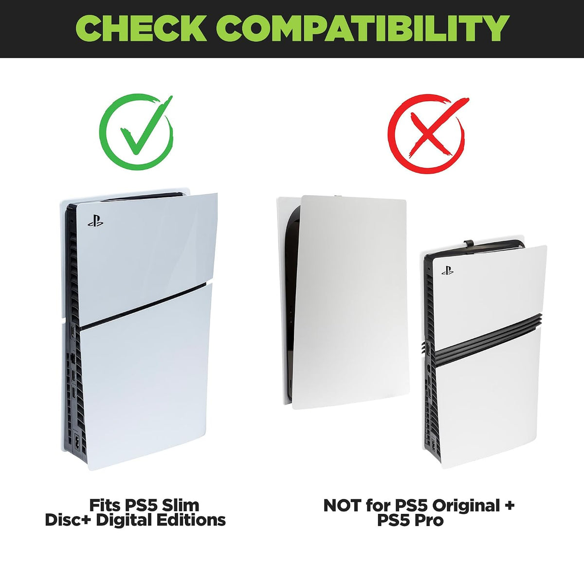 HIDEit Mounts PS5 Slim con dos controladores y un paquete de soport...