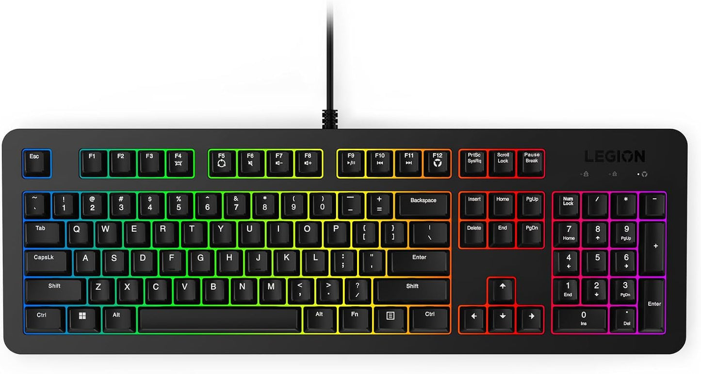 Teclado para juegos Lenovo Legion K310 RGB con cable - Tiempo de re...